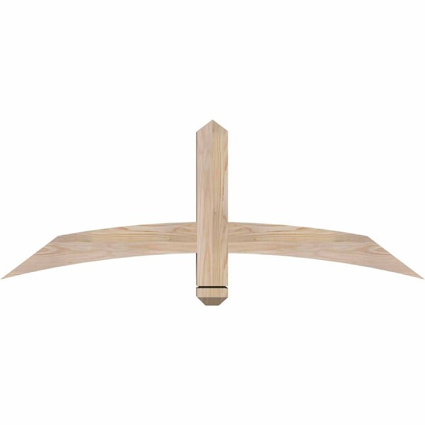 Ekena Millwork Bellingham Smooth Timber Gable Bracket, Douglas Fir, 48"W x 18"H x 3 1/2"D x 3 1/2"F, 9/12 Pitch GBW048X18X0404BEL00SDF - main